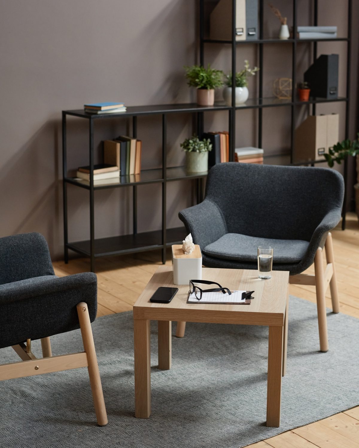 Modern Psychologist Office Interior